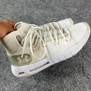 Under Armour HOVR Mid Sneakers Mens Size 10 White Breathable Athletic Shoes